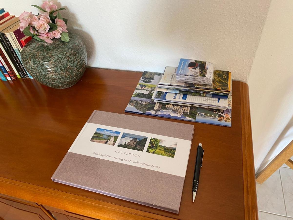 Schoene Grosse Ferienwohnung Im Mittelrheintal Nahe Loreley Bornich Exteriér fotografie